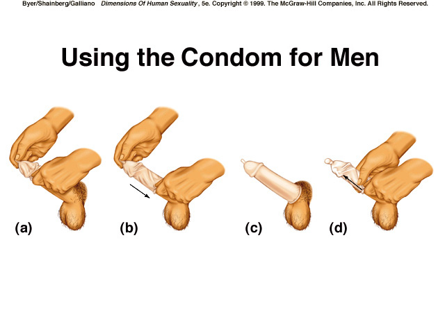 Boy condom sperm